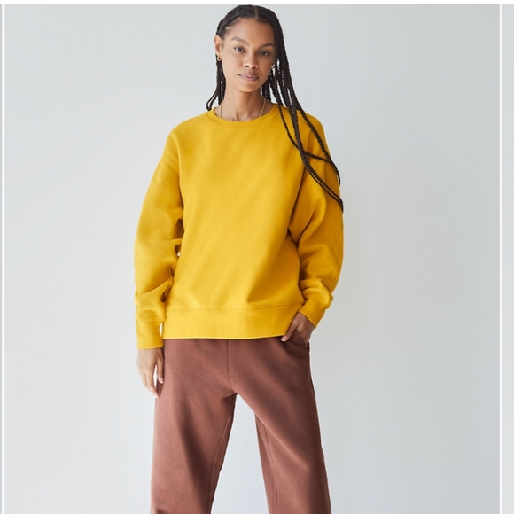 TNA Tops - NWOT aritzia TNA cozy fleeze boyfriend crewneck sweatshirt purple 2